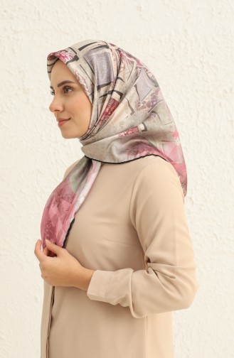 Écharpe Cristal à Motifs 2002-08 Rose 2002-08