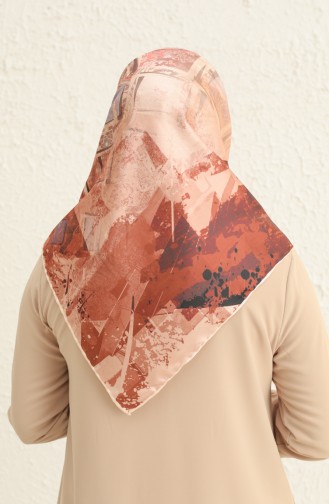Patterned Crystal Scarf 2002-10 Salmon 2002-10