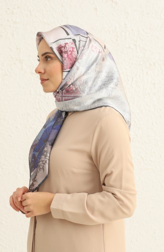 Écharpe Cristal à Motifs 2002-12 Gris Plum 2002-12
