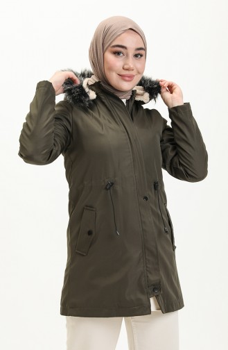 Kurzer Coat aus Bondit Stoff 1006-01 Khaki 1006-01