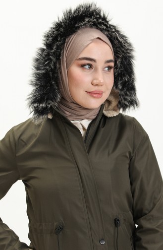 Kurzer Coat aus Bondit Stoff 1006-01 Khaki 1006-01