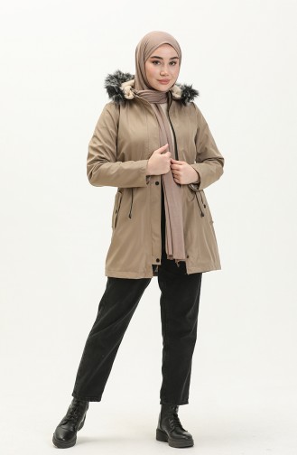 Kurzer Coat aus Bondit Stoff 1006-02 Beige 1006-02