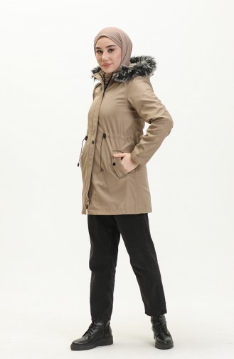 Kurzer Coat aus Bondit Stoff 1006-02 Beige 1006-02