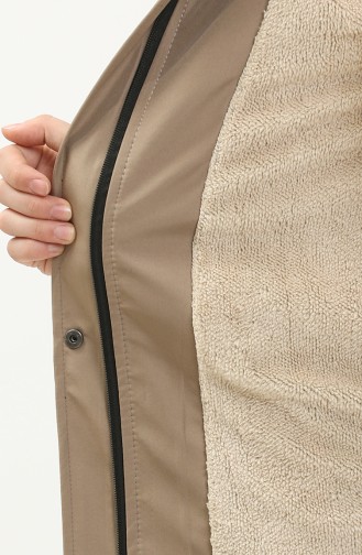 Manteau Court en Tissu Bondit 1006-02 Beige 1006-02