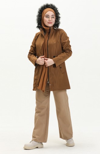 Kurzer Coat aus Bondit Stoff 1006-04 Tabak 1006-04