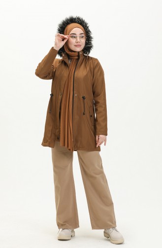 Kurzer Coat aus Bondit Stoff 1006-04 Tabak 1006-04