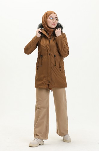 Kurzer Coat aus Bondit Stoff 1006-04 Tabak 1006-04
