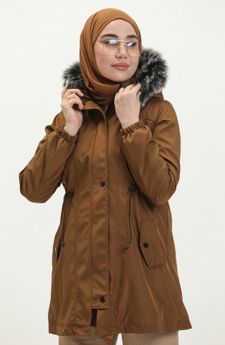 Bondit Fabric Lined Short Coat 1120-05 Tan 1120-05