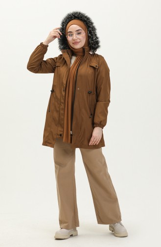 Bondit Fabric Lined Short Coat 1120-05 Tan 1120-05