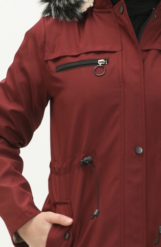 Bondit Fabric Lined Coat 70015-04 Claret Red 70015-04