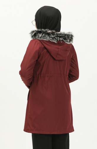 Bondit Fabric Lined Coat 70015-04 Claret Red 70015-04