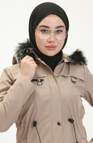 Gefütterter Coat aus Bondit Stoff 70015-06 Beige 70015-06