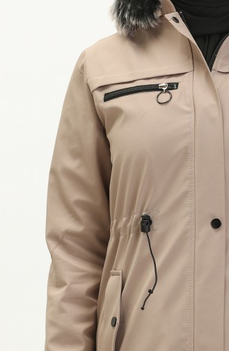 Gefütterter Coat aus Bondit Stoff 70015-06 Beige 70015-06