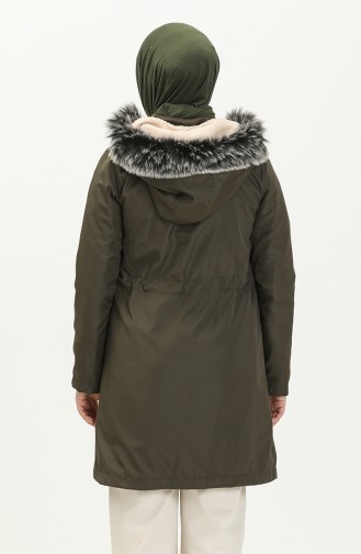 Gefütterter Coat aus Bondit Stoff 70015-07 Khaki 70015-07