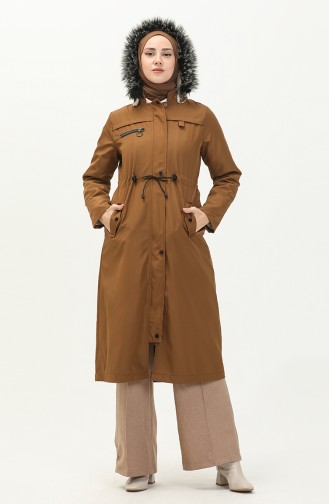 Bondit Fabric Elastic Waist Jacket  7015-06 Tan 7015-06
