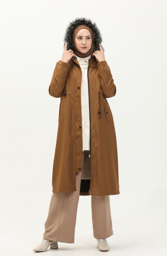 Bondit Fabric Elastic Waist Jacket  7015-06 Tan 7015-06