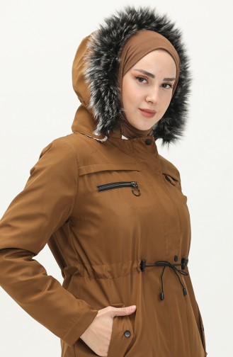 Bondit Fabric Elastic Waist Jacket  7015-06 Tan 7015-06