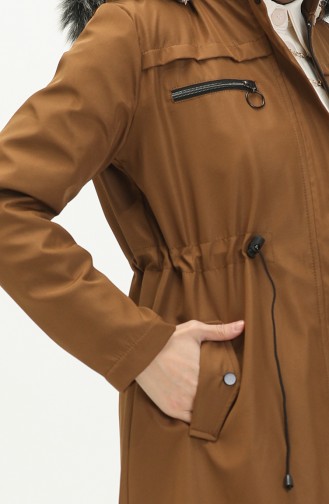 Bondit Fabric Elastic Waist Jacket  7015-06 Tan 7015-06