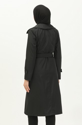 Trench Coat Noir 8549.Siyah