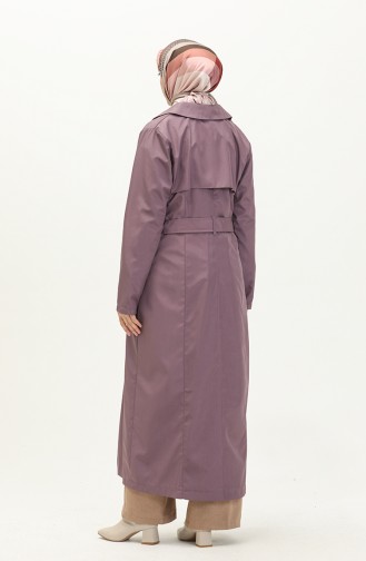 Bondit Fabric Belted Trench Coat 1002-01 Lilac 1002-01