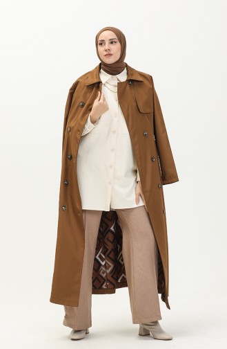 Tobacco Brown Trench Coats Models 1002-02