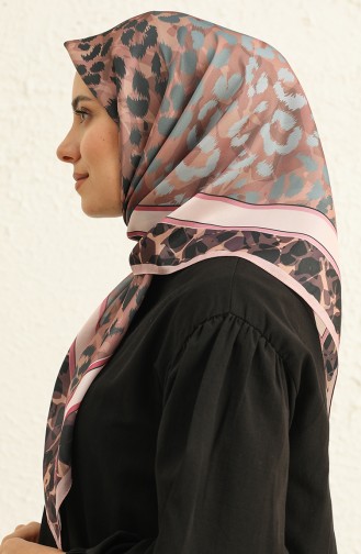 Patterned Crystal Scarf 2003-01 Powder Dusty Rose 2003-01