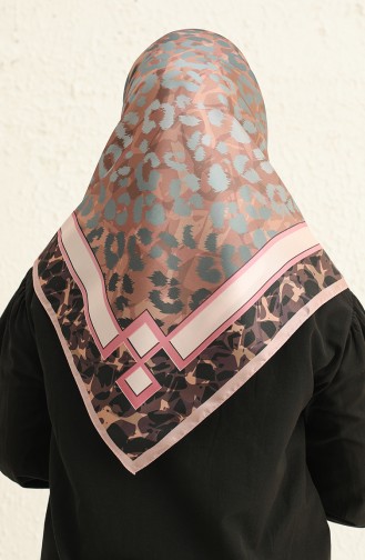 Patterned Crystal Scarf 2003-01 Powder Dusty Rose 2003-01