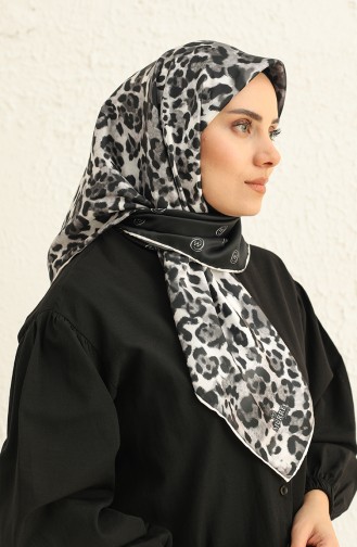 Patterned Crystal Scarf 2004-05 Smoke-Colored Black 2004-05