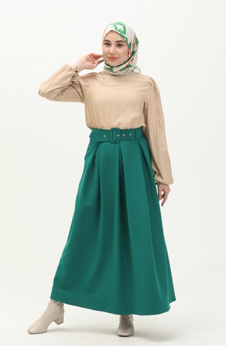 Belted Skirt 2246-02 Green 2246-02