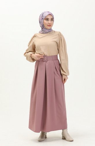 Belted Skirt 2246-03 Dusty Rose 2246-03