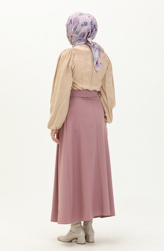 Belted Skirt 2246-03 Dusty Rose 2246-03