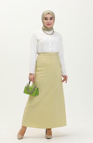 Jacquard Skirt 3361A-01 Green 3361A-01