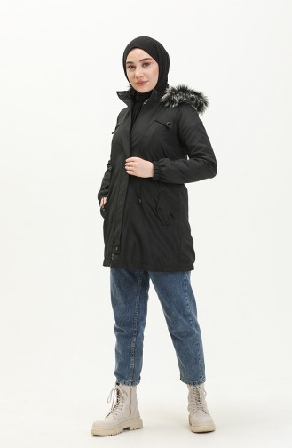 Bondit Fabric Lined Short Coat 1120-01 Black 1120-01