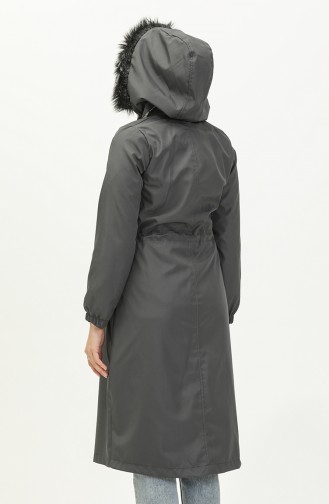 Coat aus Bondit-Stoff mit Reißverschluss 1123-04 Rauchgrau 1123-04