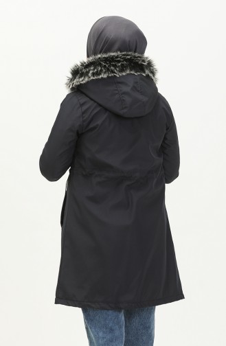 Bondit Fabric Lined Coat 70015-02 Navy Blue 70015-02