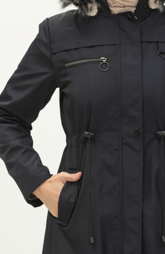 Bondit Fabric Elastic Waist Jacket 7015-03 Navy Blue 7015-03