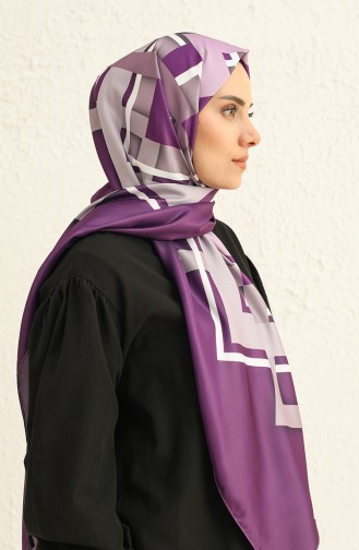 Patterned Twill Shawl 7001-09 Lilac 7001-09