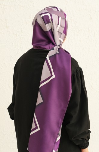 Patterned Twill Shawl 7001-09 Lilac 7001-09