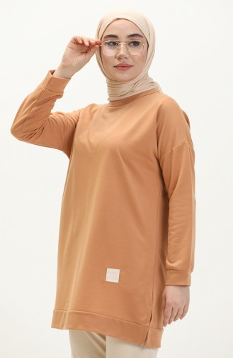 Tan Sweatshirt 8450.TABA