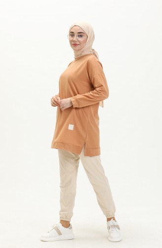 Tan Sweatshirt 8450.TABA