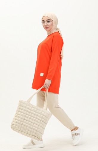 Sweatshirt Orange 8450.TURUNCU