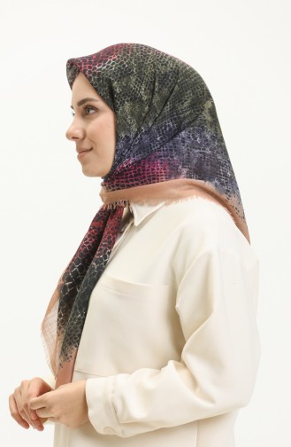 Patterned Scarf 13215-16 Camel Khaki 13215-16