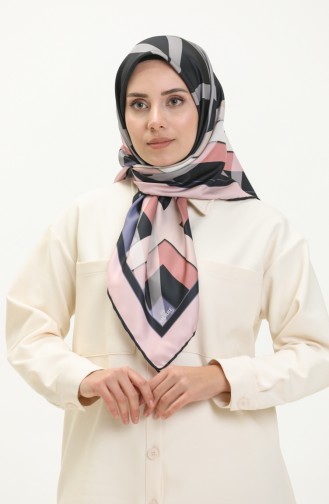 Patterned Twill Scarf 3001-01 Powder Onion Peel 3001-01