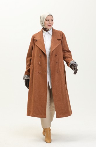 Plus Size Cachet Coat 5506-02 Brown 5506-02