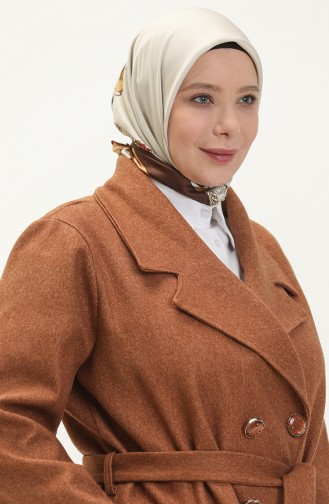 Manteau Grande Taille 5506-02 Brun 5506-02