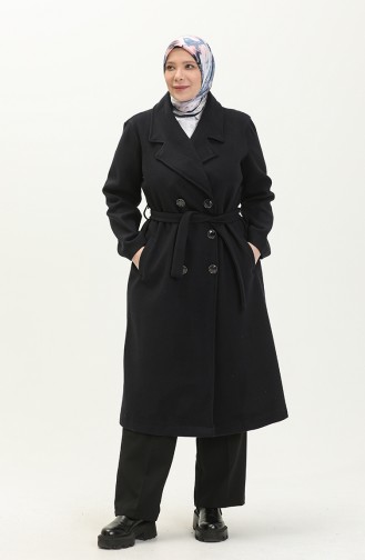 Plus Size Cachet Coat 5506-03 Navy Blue 5506-03