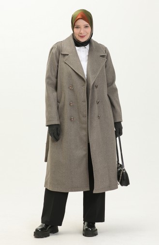 Plus Size Cachet Coat 5506-05 Gray 5506-05