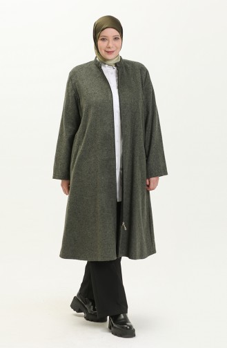 Große Größe Cachet-Cape mit Reißverschluss 6065-01 Khaki 6065-01