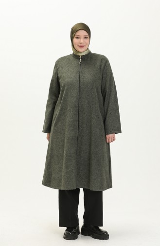 Große Größe Cachet-Cape mit Reißverschluss 6065-01 Khaki 6065-01