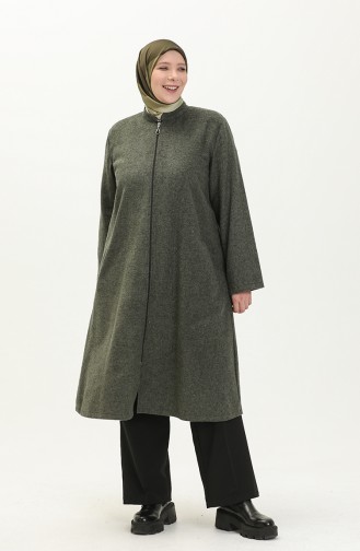 Große Größe Cachet-Cape mit Reißverschluss 6065-01 Khaki 6065-01